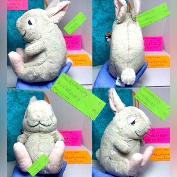 1 OWNER! AUTH SALES RECEIPT! RETIRED BNWT Jellycat Cuddlebud Bernard Bunny PFSF - Picture 4 of 15
